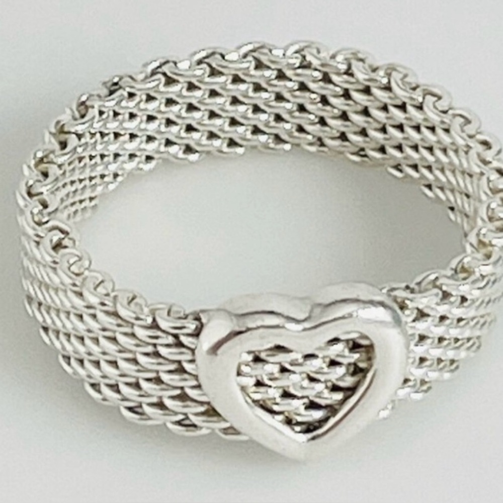 Tiffany & Co. Mesh Heart Ring